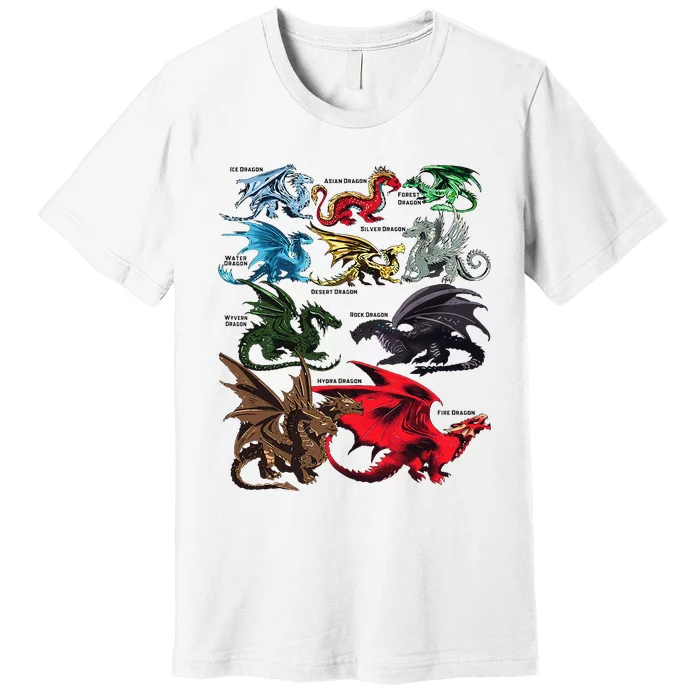 Dragon Types Dragon Lovers Dragons Premium T-Shirt