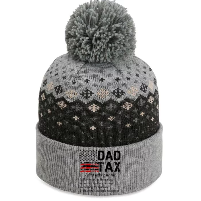 Dad Tax Definition Funny Fathers Day The Baniff Cuffed Pom Beanie