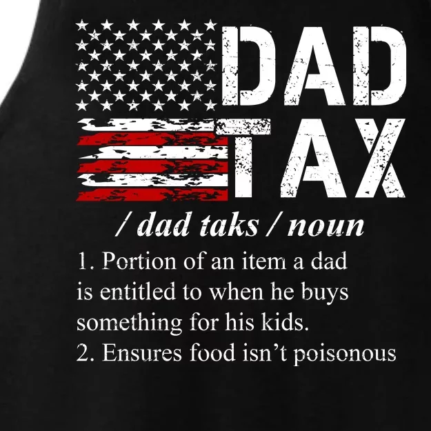 Dad Tax Definition Funny Fathers Day Ladies Tri-Blend Wicking Tank