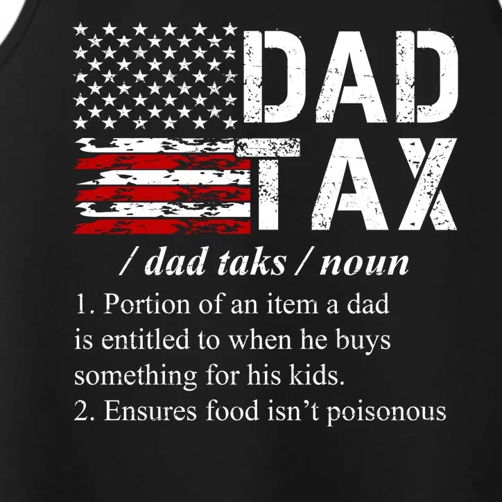 Dad Tax Definition Funny Fathers Day Performance Tank