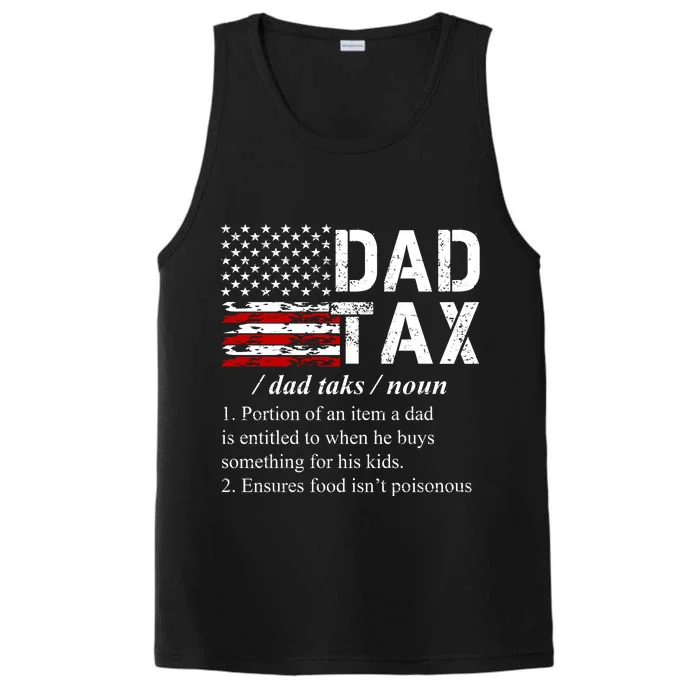 Dad Tax Definition Funny Fathers Day Performance Tank