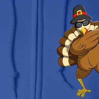 Dabbing Turkey Dabbing Thanksgiving Turkey Thanksgiving Day Full Zip Hoodie