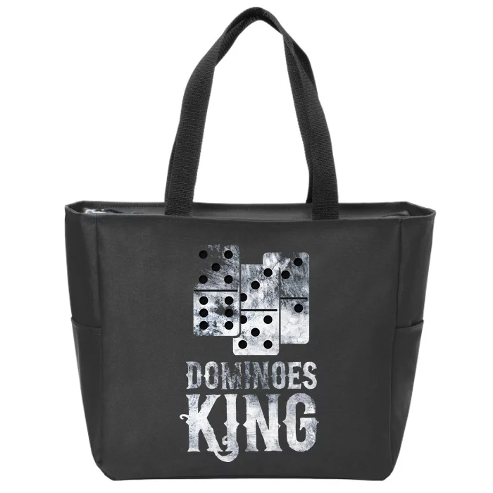 Dominoes Tiles Domino Player Dominoes Lover Zip Tote Bag