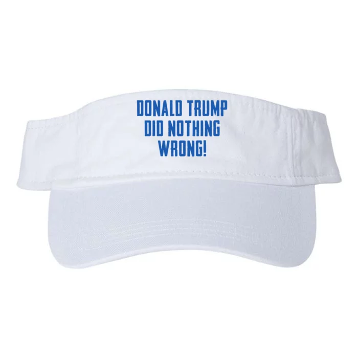 Donald Trump Did Nothing Wrong! Valucap Bio-Washed Visor