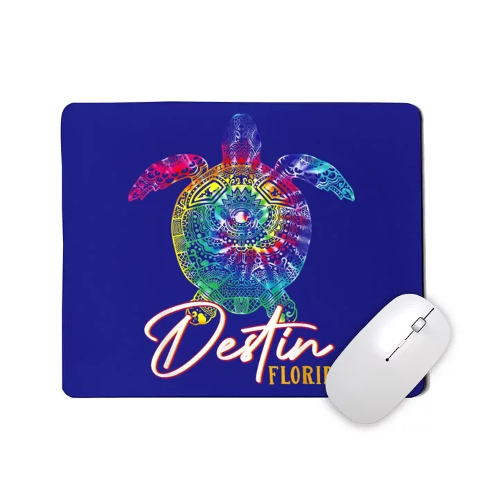 Destin Tie Dye Sea Turtle Florida Matching Family Vacation Mousepad