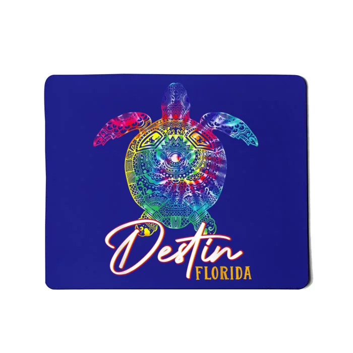 Destin Tie Dye Sea Turtle Florida Matching Family Vacation Mousepad