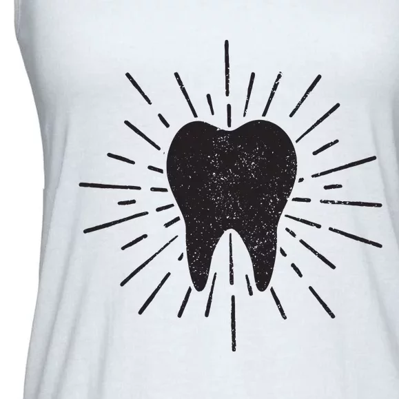 Dentist Tooth Dental Student Dental Assistant Hygienist Ladies Essential Flowy Tank