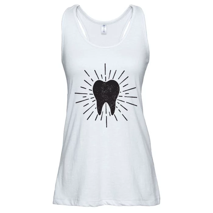 Dentist Tooth Dental Student Dental Assistant Hygienist Ladies Essential Flowy Tank