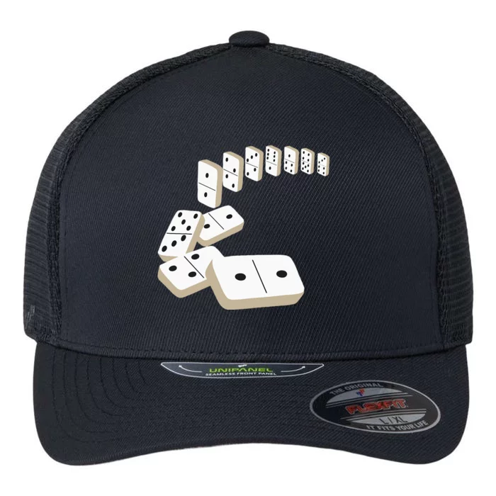 Dominoes Tiles Domino Player Dominoes Lover Flexfit Unipanel Trucker Cap