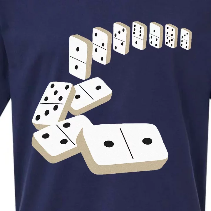 Dominoes Tiles Domino Player Dominoes Lover Sueded Cloud Jersey T-Shirt