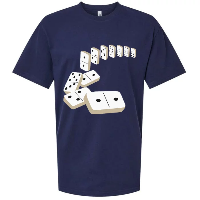 Dominoes Tiles Domino Player Dominoes Lover Sueded Cloud Jersey T-Shirt