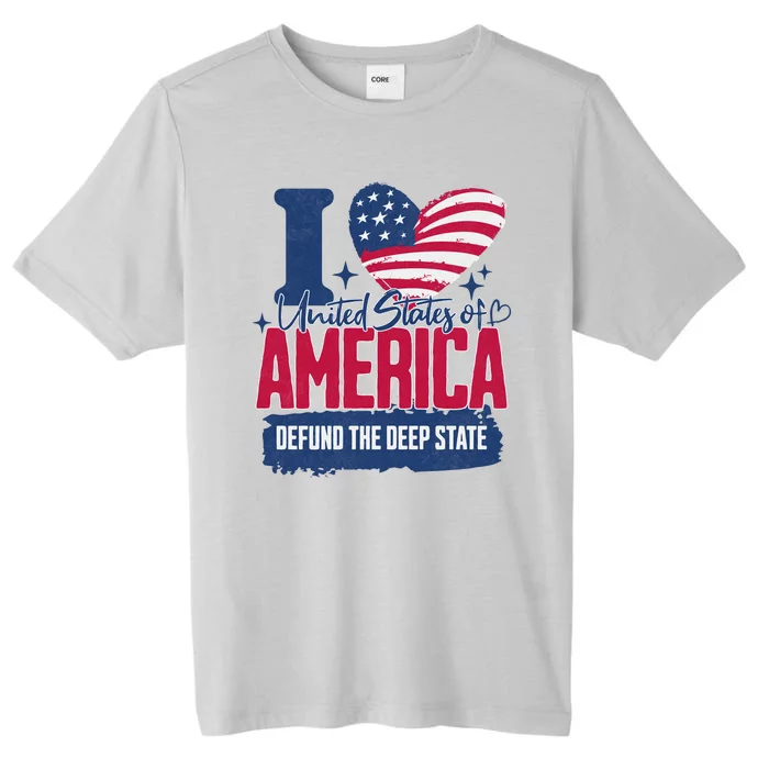 Defund The Deep State MAGA Conservative Republican Fourth Of July ChromaSoft Performance T-Shirt