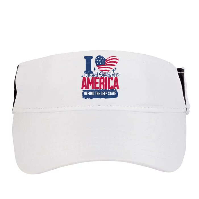 Defund The Deep State MAGA Conservative Republican Fourth Of July Adult Drive Performance Visor