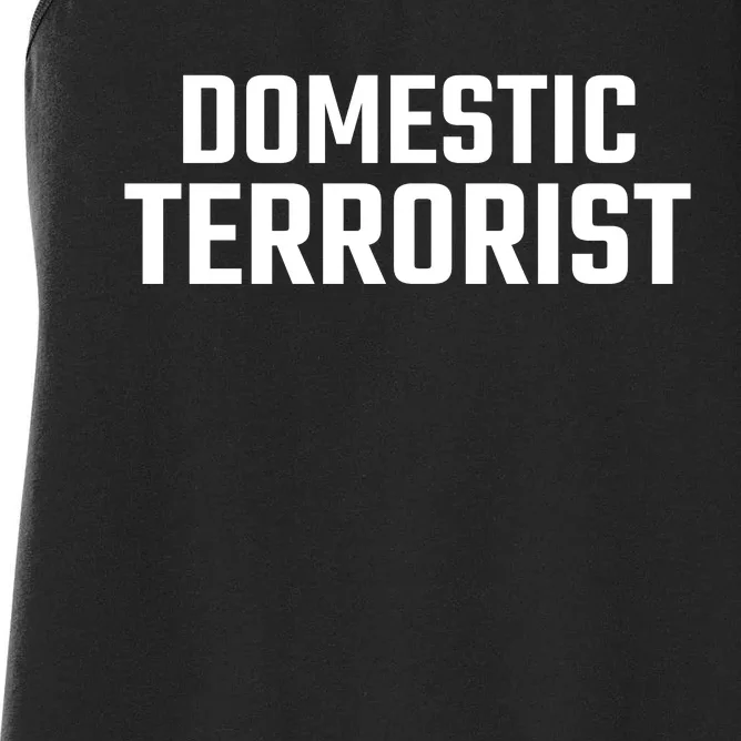 Domestic Terrorist Women's Racerback Tank