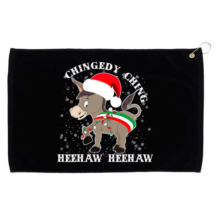 Dominick The Donkey Chingedy Ching Italian Christmas Donkey Grommeted Golf Towel