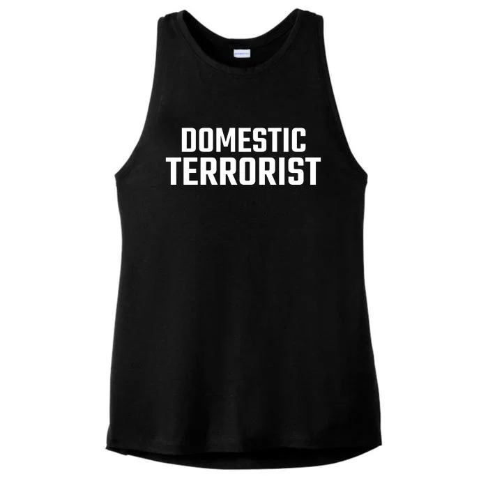 Domestic Terrorist Ladies Tri-Blend Wicking Tank