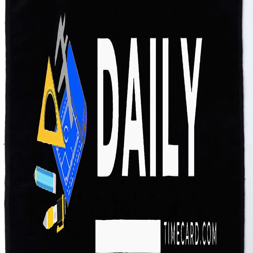 Daily Timecard Platinum Collection Golf Towel