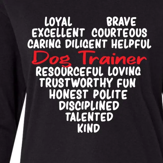 Dog Training Dog Trainer Gift Womens Cotton Relaxed Long Sleeve T-Shirt