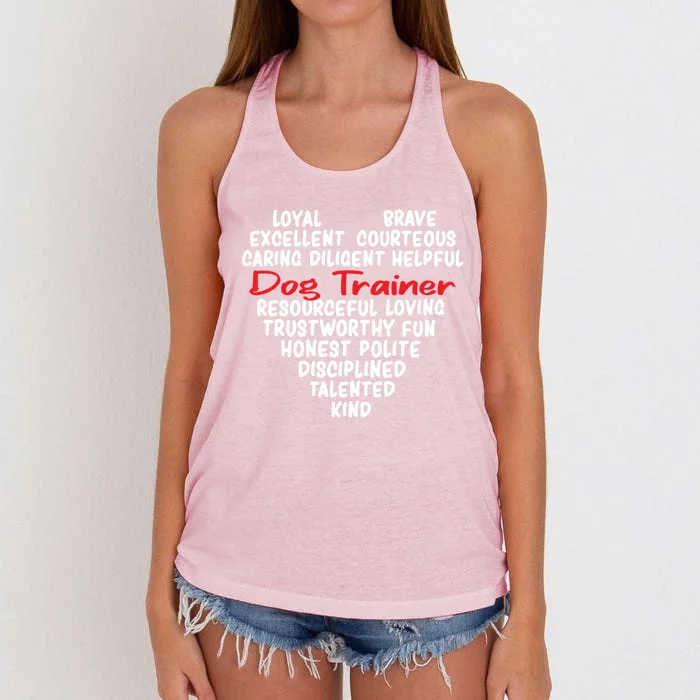 Dog Training Dog Trainer Gift Women's Knotted Racerback Tank