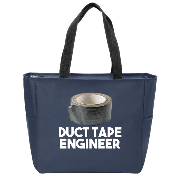 Duct Tape Dad Grandpa Funny Duct Tape Engineer Gift Zip Tote Bag