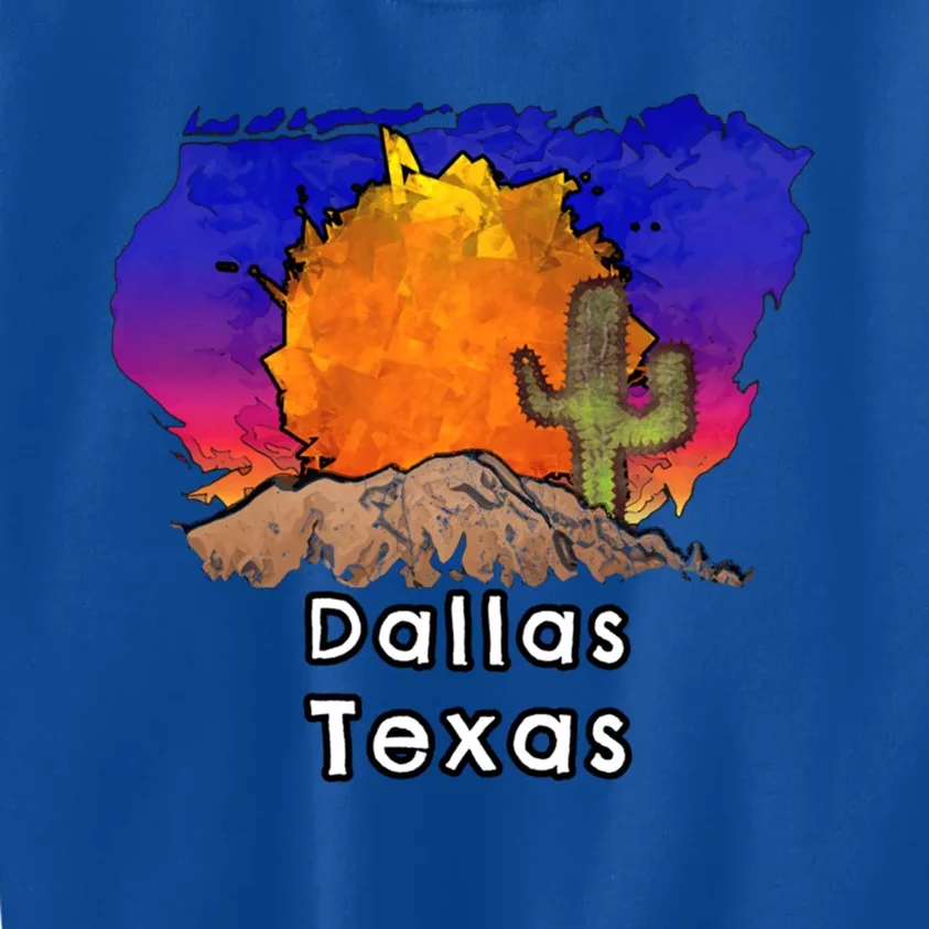 Dallas Texas Desert Themed Gift Kids Sweatshirt