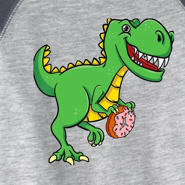 Donut T-Rex Doughnut Sprinkles Dinosaur Lover Sweet Dessert Toddler Fine Jersey T-Shirt