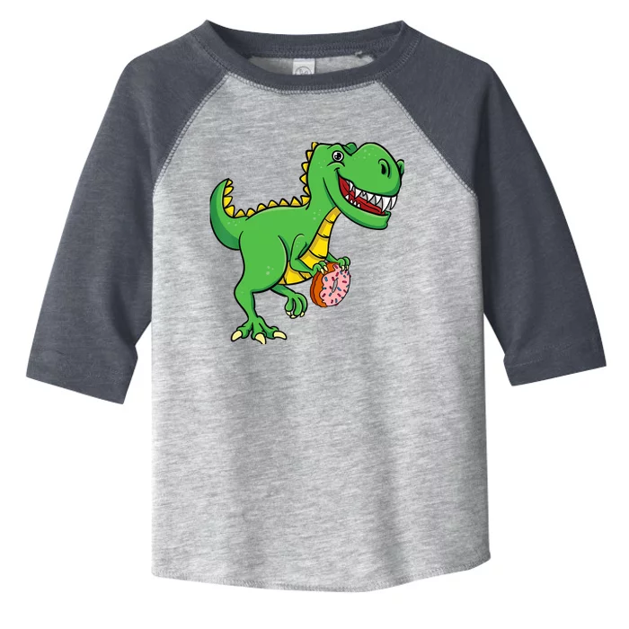 Donut T-Rex Doughnut Sprinkles Dinosaur Lover Sweet Dessert Toddler Fine Jersey T-Shirt