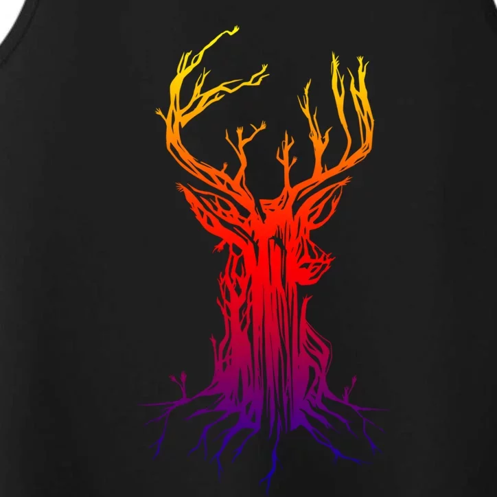 Deer Tree Deer Hunting Hunters Graphic Cool Gift Performance Tank