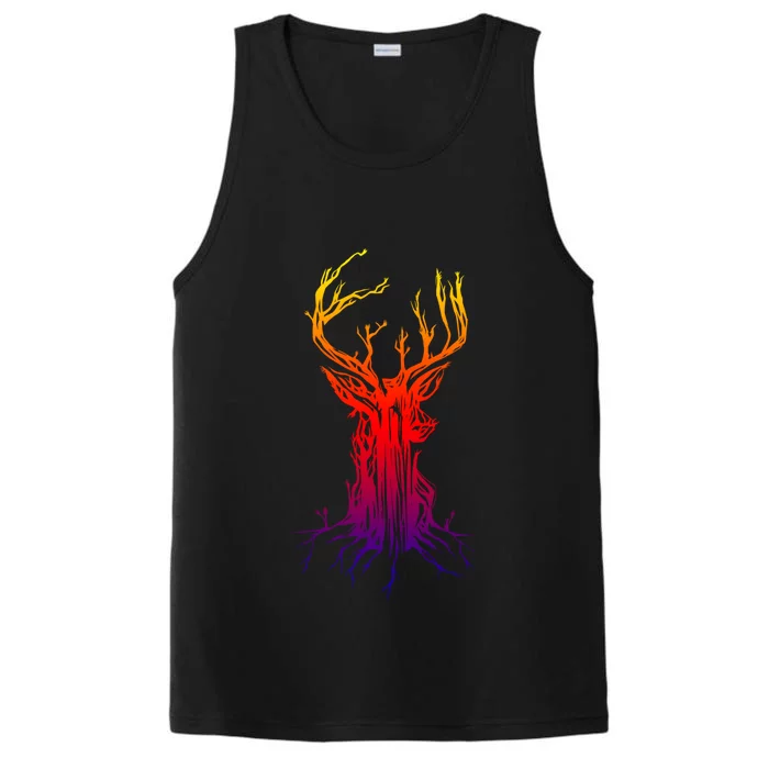 Deer Tree Deer Hunting Hunters Graphic Cool Gift Performance Tank