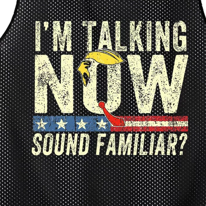 Donald Trump Debate Kamala IM Speaking Now Sounds Familiar Mesh Reversible Basketball Jersey Tank