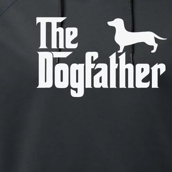 Dachshund The DogFather Performance Fleece Hoodie