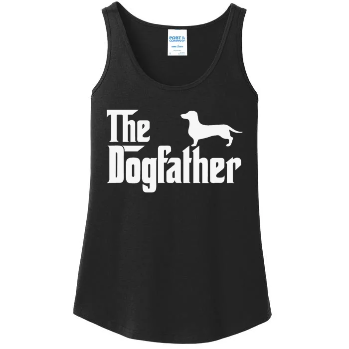 Dachshund The DogFather Ladies Essential Tank