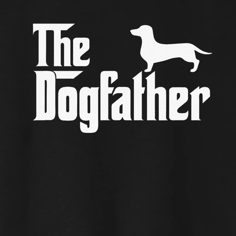 Dachshund The DogFather Women's Crop Top Tee