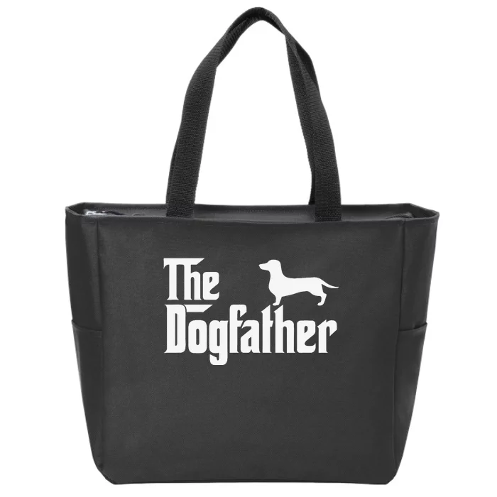 Dachshund The DogFather Zip Tote Bag