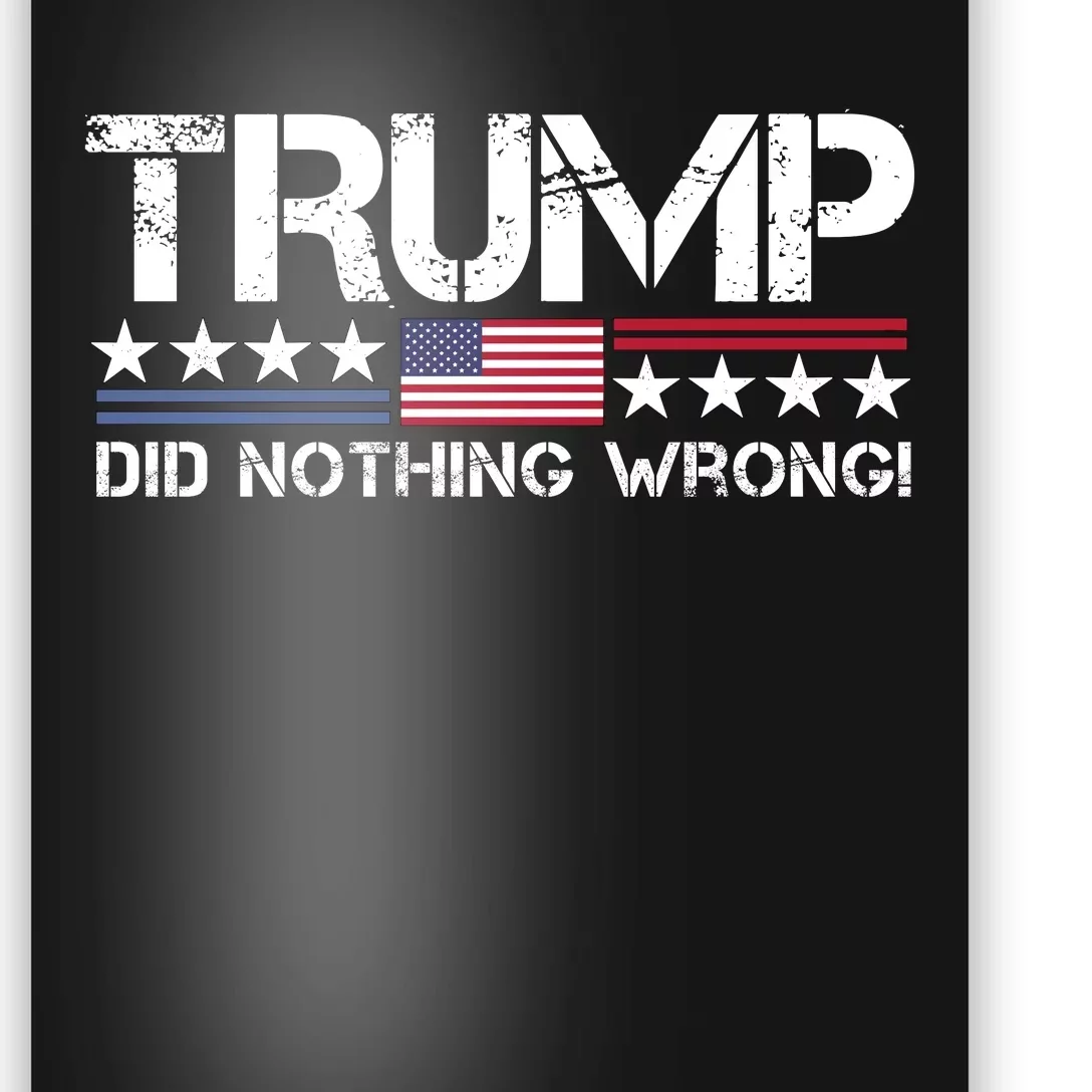 Donald Trump Did Nothing Wrong Poster