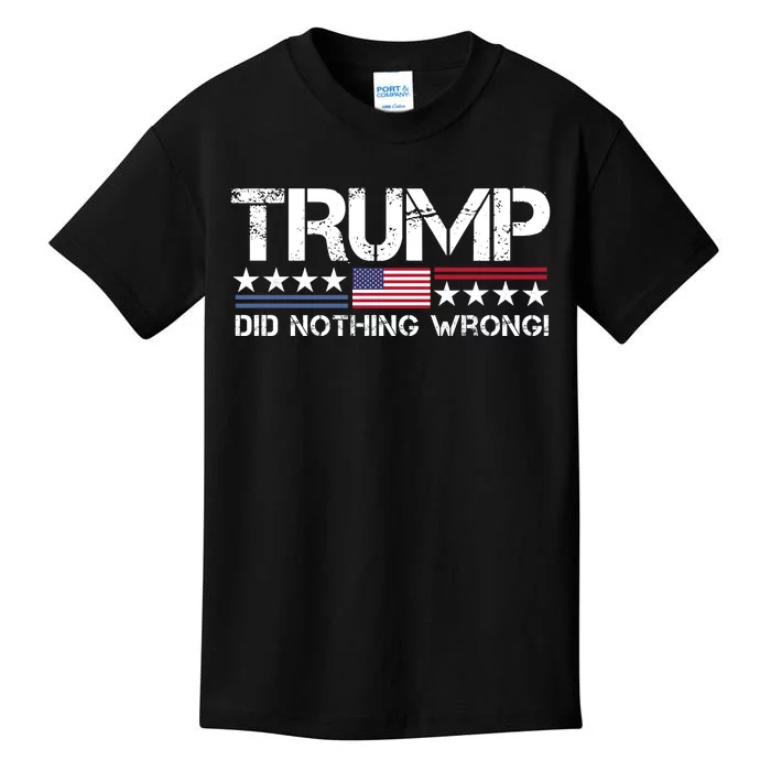 Donald Trump Did Nothing Wrong Kids T-Shirt