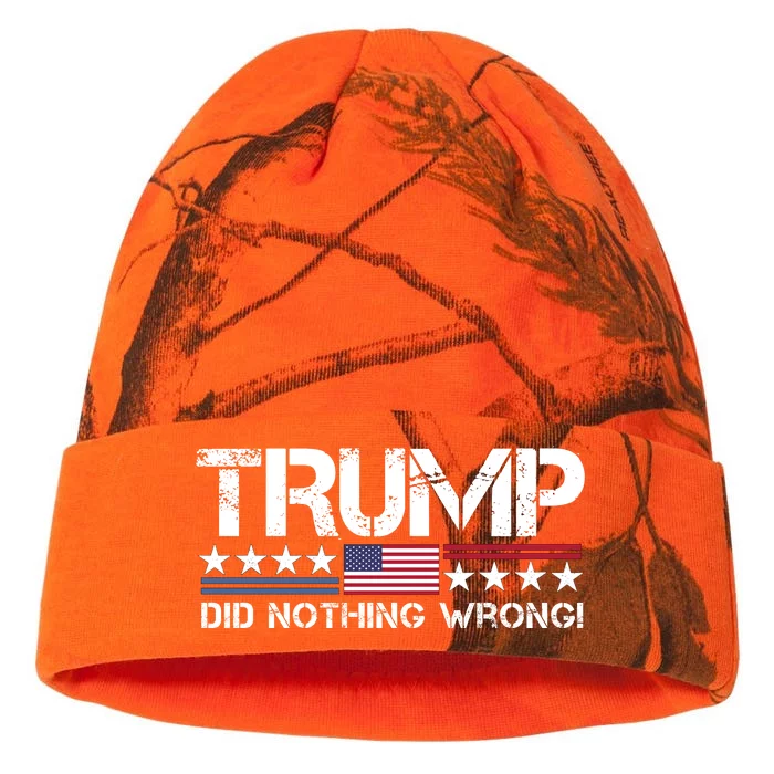 Donald Trump Did Nothing Wrong Kati - 12in Camo Beanie