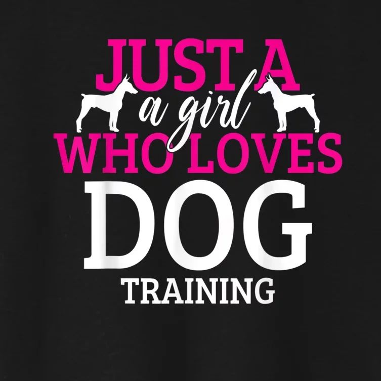 Dog Training Dog Trainer Women's Crop Top Tee