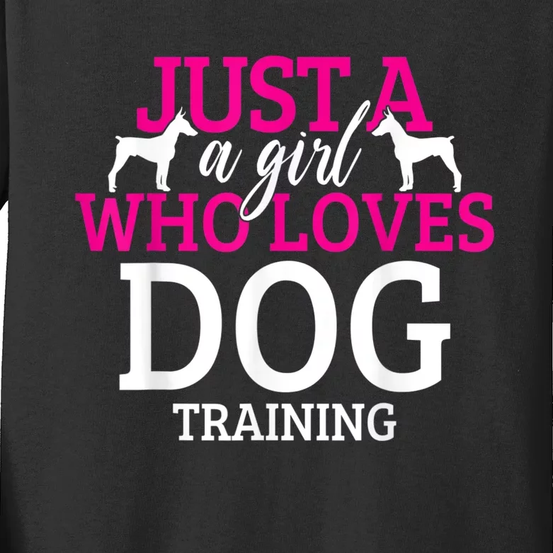 Dog Training Dog Trainer Kids Long Sleeve Shirt