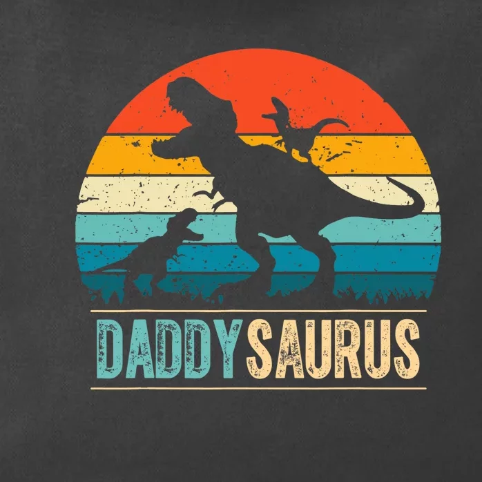 Daddysaurus T-Rex Dad Dinosaur Daddy Saurus Fathers Day Zip Tote Bag