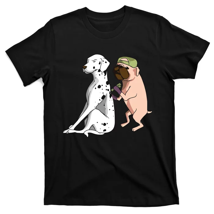 Dalmatian Tattoo Dog Lover Funny Pug Cute Dogs T-Shirt