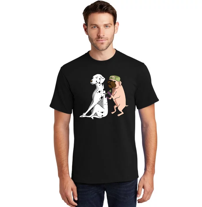 Dalmatian Tattoo Dog Lover Funny Pug Cute Dogs Tall T-Shirt