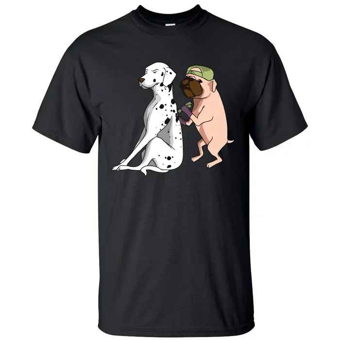 Dalmatian Tattoo Dog Lover Funny Pug Cute Dogs Tall T-Shirt