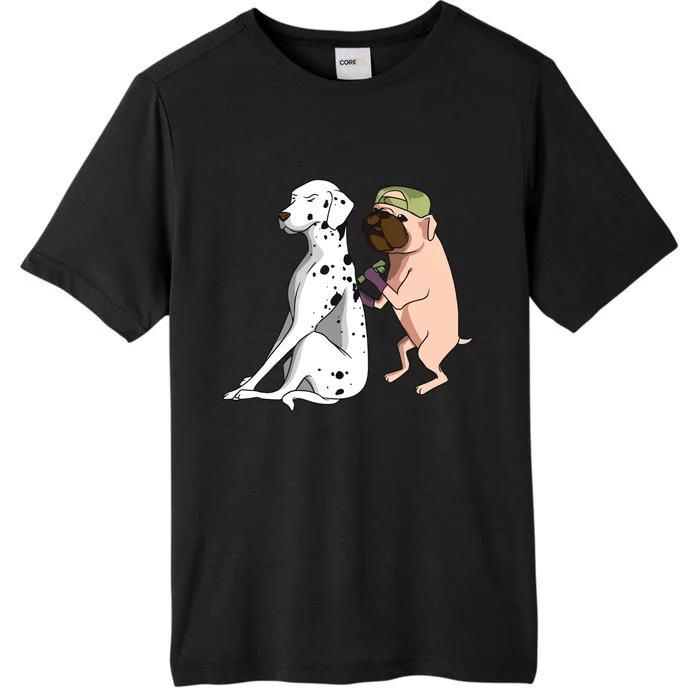 Dalmatian Tattoo Dog Lover Funny Pug Cute Dogs ChromaSoft Performance T-Shirt