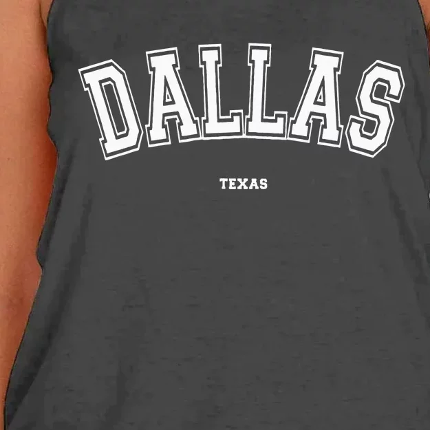 Dallas Texas Women's Knotted Racerback Tank