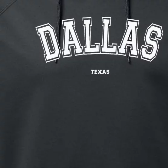 Dallas Texas Performance Fleece Hoodie