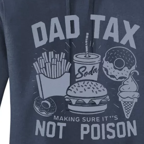 Dad Tax Definition Daddy Humor Dad Jokes Women's Pullover Hoodie