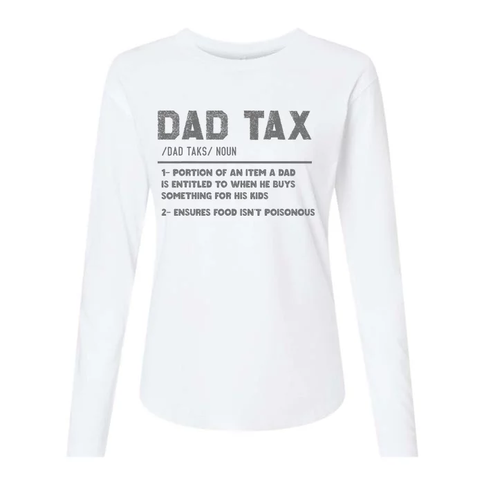 Dad Tax Definition Funny FatherS Day Womens Cotton Relaxed Long Sleeve T-Shirt