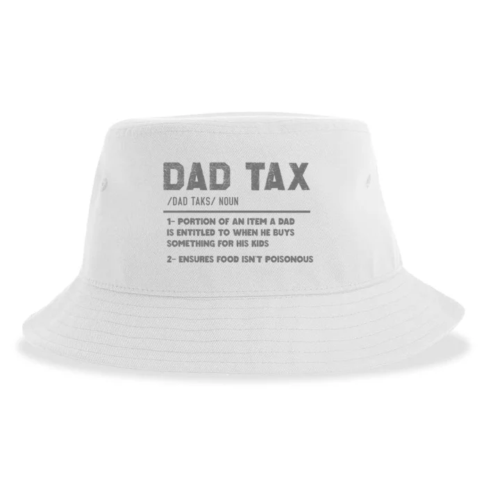 Dad Tax Definition Funny FatherS Day Sustainable Bucket Hat