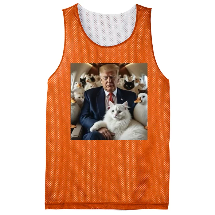 Donald Trump Duck Cat Vote 2024 Mesh Reversible Basketball Jersey Tank